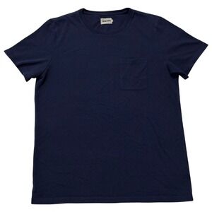 Taylor Stitch Mens Navy Blue Pocket T Shirt Size 42 Cotton Blend Casual Everyday